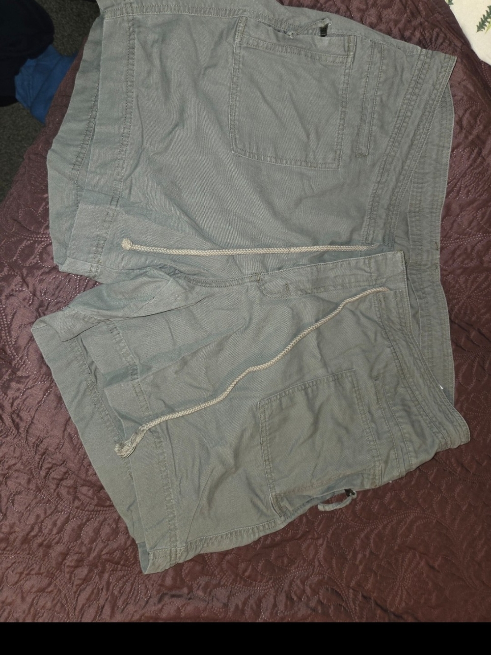 Riders by Lee Men's Olive Green Cargo Shorts with Drawstring